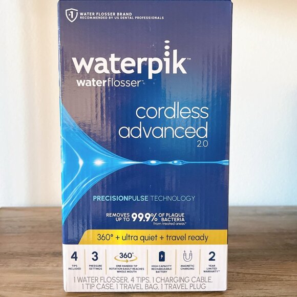 Waterpik Cordless Advanced 2.0 Water Flosser White WP 580 - Picture 2 of 4